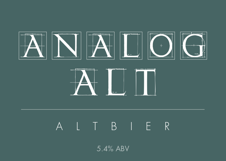 Analog Alt beer label